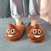 Pantoufles chaudes en peluche pour homme et femme, chaussures d&rsquo;hiver, épaisses, style Cartoon