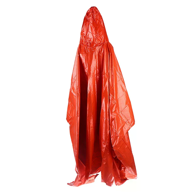 poncho de pluie d'urgence imperméable, couverture thermique pe, housse imperméable à capuche pour camping en plein air, randonnée, voyage, moto, équipement de pluie poncho de pluie d'urgence imperméable, couverture thermique pe, housse imperméable à capuche pour camping en plein air, randonnée, voyage, moto, équipement de pluie