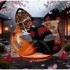 demi masque chat japonais fait à la main | masque de cosplay kitsune en dentelle élégante | masque de style vintage | pour la fête de noël sur scène