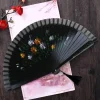 pxpc fan danse espagnole traditionnelle, fan soie double face avec des fournitures fête décoration élégants