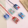 Prière japonaise porte-bonheur Omamori prière beauté chinois pendentif santé nouveau classique Couple porte-clés ami enfant cadeau