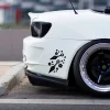cherry blossom car sticker ninja weapon for car window side body decoration die cutting vinyl decals auto styling accessories