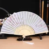 Éventail pliant de style chinois en bambou, vintage, tige, brevclassique, pompon, indépendant, main féminine, décoration de maison