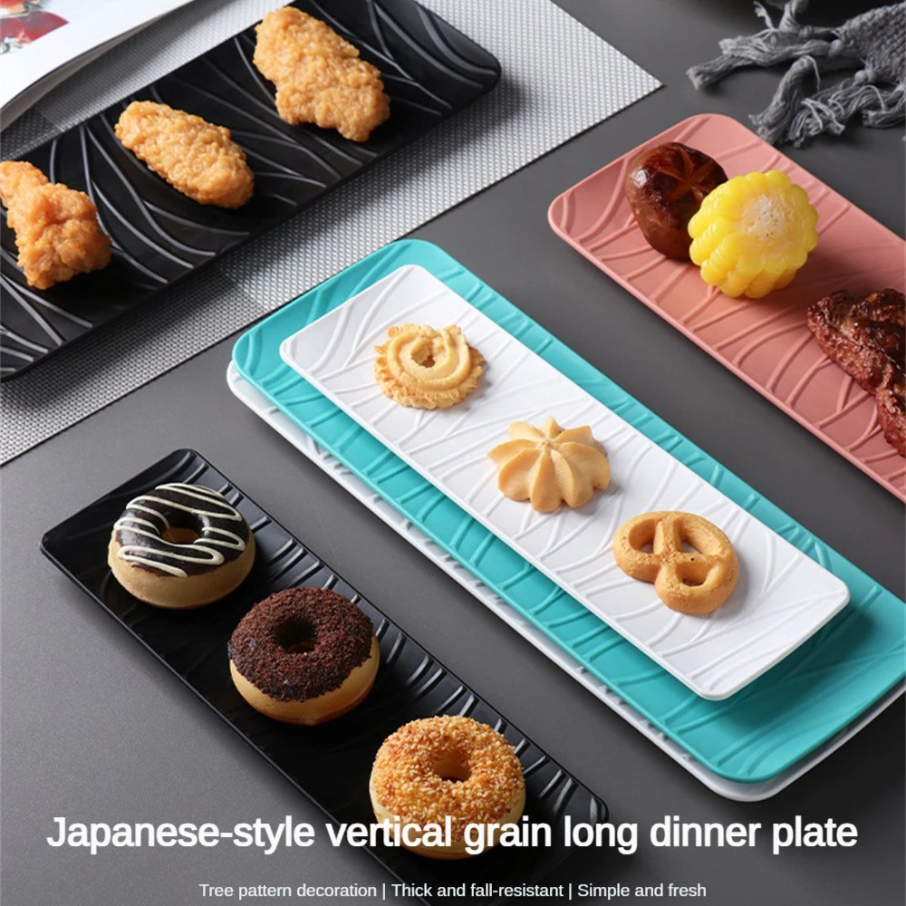 assiette à sushi de style japonais, facile à nettoyer, design élégant, vaisselle tendance durable, essentiels de service de sushi uniques et polyvalents assiette à sushi de style japonais, facile à nettoyer, design élégant, vaisselle tendance durable, essentiels de service de sushi uniques et polyvalents
