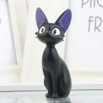 Bricolage mignon dessin animé chats noirs japonais Anime Figurine résine Kawaii chat décor de bureau fée jardin Miniatures jardin décor à la maison