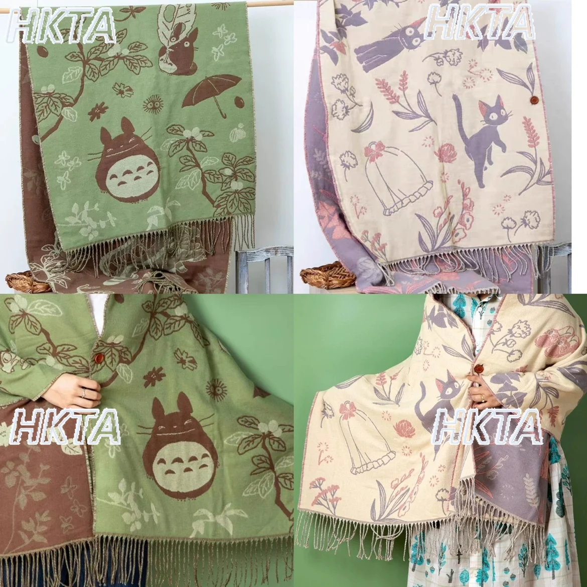 style japonais écharpe châle bouton anime foulards bureau vacances shopping mode épais double face hiver chaud écharpe double usage style japonais écharpe châle bouton anime foulards bureau vacances shopping mode épais double face hiver chaud écharpe double usage