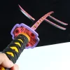 Épée à lame demon slayer kokushibo katana kimetsu no yaiba, accessoire de cosplay anime, taille réelle, jouet sabre de samouraï japonais katana samouraï, 104cm