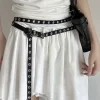 ceinture fine coréenne ins pour filles épicées, chaîne de taille, double cercle, nœud arbitraire, accessoires de robe pour femmes, nouvelle collection