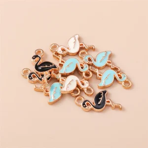 20 pièces 8x17mm petite grue animale en émail mignonne Pendentifs à breloques en forme d’oiseau pour la fabrication de bijoux, boucles d’oreilles, colliers, accessoires artisanaux DIY 20 pièces 8x17mm petite grue animale en émail mignonne Pendentifs à breloques en forme d’oiseau pour la fabrication de bijoux, boucles d’oreilles, colliers, accessoires artisanaux DIY
