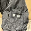 veste de club en tissu lourd, streetwear japonais, automne hiver, poche tridimensionnelle, étoile, lune, manteau de club en métal riveté