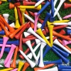 Tees de Golf en bois, 100 pièces, couleurs mélangées, fournitures en bois, accessoires