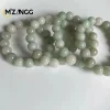 bracelet en jadéite naturelle pour hommes et femmes, bijoux de guérison, perles rondes en jades de birmanie, bracelets élastiques en perles