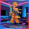 anime chaud dragon ball son wukong super saiyan poupée wukong dbz action poupée modèle bureau décoration ornement cadeau collection poupée