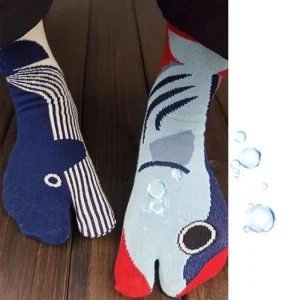 1 paire cadeau respirant Tabi chaussettes décontracté doux motif de poisson chaussettes chaussettes drôles usage quotidien 1 paire cadeau respirant Tabi chaussettes décontracté doux motif de poisson chaussettes chaussettes drôles usage quotidien