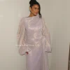 booma – robe de soirée trapèze brillante, col rond, tenue de soirée formelle pour femmes, manches longues, élégante, robe de bal, personnalisée, 2025