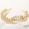 diadèmes de feuilles d'olive dorées vintage, couronne de patients, coiffure de mariage, bijoux de cheveux de mariées, bandeau pour femmes, accessoire de cheveux