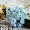 1 bundle soie hortensia fleurs décoratives de mariage accessoires de mariée liquidation festival décor vases accueil fleurs artificielles bricolage