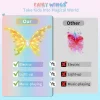 ailes de papillon pour filles, ailes de fée, musique pour anniversaire, halloween, fête de noël, costume de princesse, jeu de rôle, cadeau habillé
