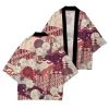 robe traditionnelle japonaise kimono japonais imprimé fleur de cerisier confort décontracté haute qualité kimono demi manches mode d'été