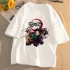 demon slayer anime t shirt kimetsu no yaiba unisexe graphique t shirt été à manches courtes décontracté dessin animé haut streetwear anime cadeau