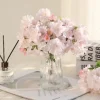 bouquet de branches de fleurs de cerisier, branches courtes, fleur de pêche de printemps, fleur artificielle, décoration de la maison, petit bouquet