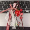 japonais nouveau ins style fraise sac suspendu chaîne pendentif petit frais pendentif mode personnalité été sac pendentif porte clés