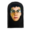 simulation de capuche d'horreur, masque facial complet en maille visuelle, masques de cosplay kanye kobe, fournitures de fête, accessoires d'halloween, couvre chef