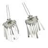Épingles à cheveux vintage à pampilles pour femmes, pince à cheveux kimono kanzashi, accessoire cosplay, cadeau de fête de noël