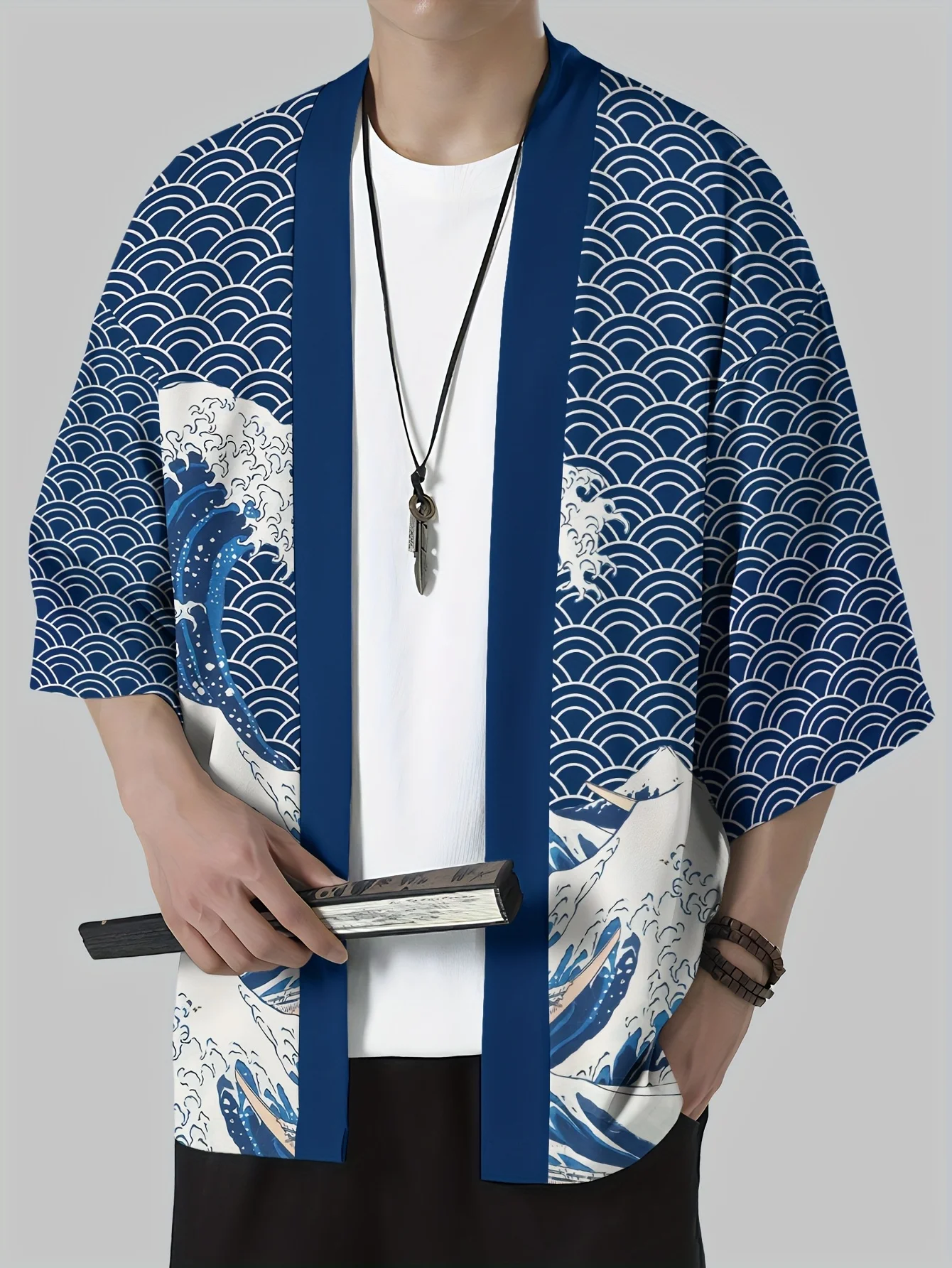 2025 Kimono japonais pour hommes traditionnel japonais Relief Culture Robe imprimée Yukata vêtements japonais décontracté Kimono ample 2025 Kimono japonais pour hommes traditionnel japonais Relief Culture Robe imprimée Yukata vêtements japonais décontracté Kimono ample