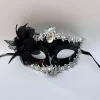 masque décoratif artistique vénitien, masque à fleurs mystérieux pour mariage, événements sociaux, carnaval