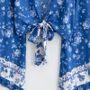 boho queens femmes sauvage floral 2025 plage été court kimono volants manches évasées vacances bohème bikini boho couvertures