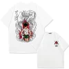 anime japonais chasseur à temps plein 100% coton t shirt à manches courtes hommes et femmes marque de mode d'été haut à manches courtes
