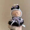 mini vêtements de course en peluche avec nœud en soie brillante rose, jupe menstruelle princesse, accessoires kpop, idole labubu, tenue coréenne, 17cm