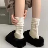 chaussettes de sport respirantes en coton pour hommes et femmes, chaussettes décontractées monochromes, chaussettes hip hop skateboard, nouveau créateur, équipage, automne, hiver