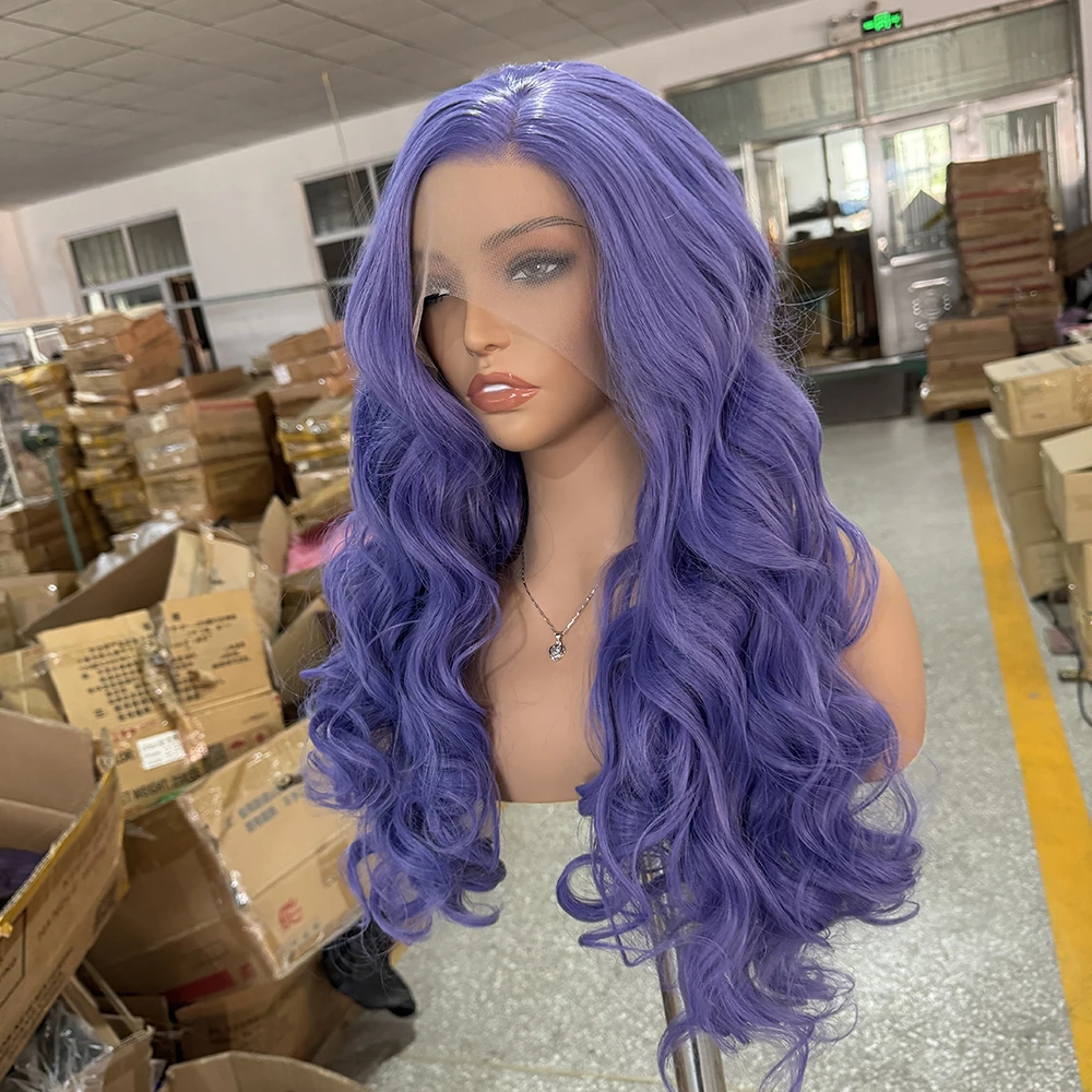 perruque violette vague de corps perruque avant en dentelle synthétique perruque de dentelle naturelle vendre perruques de dentelle violette pour les femmes cosplay anime prêt à porter perruque violette vague de corps perruque avant en dentelle synthétique perruque de dentelle naturelle vendre perruques de dentelle violette pour les femmes cosplay anime prêt à porter