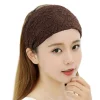 bandeau à fleurs en maille antidérapante, cerceau pour cheveux, dentelle creuse, accessoires pour cheveux, style coréen, large enveloppe de tête latérale pour filles