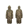 camsolomon imperméable long camouflage pour hommes et femmes, poncho imperméable, manteau contre la pluie, pêche, randonnée, vêtements de couverture conjoints