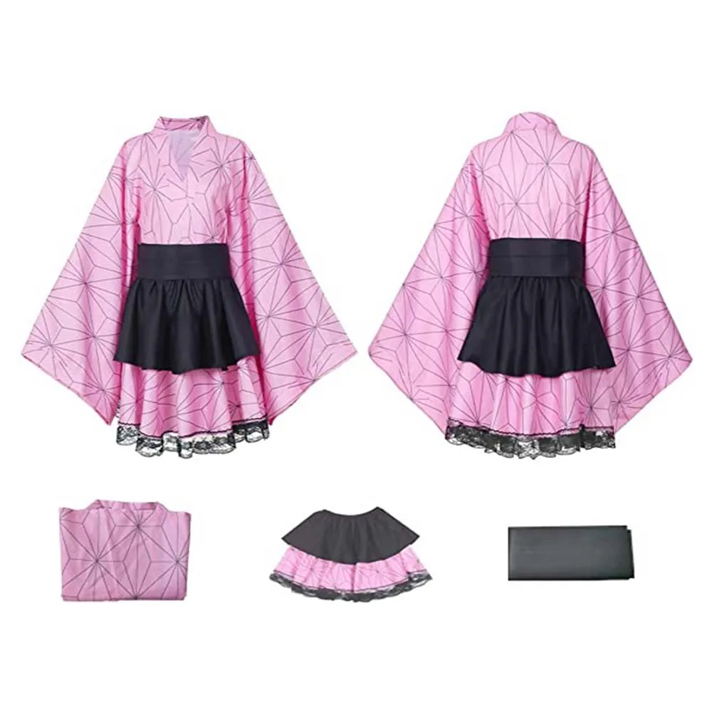 meilleure vente personnage fendu conception damier kimono anime dessin animé à manches larges numérique imprimé ensemble de 3 pièces meilleure vente personnage fendu conception damier kimono anime dessin animé à manches larges numérique imprimé ensemble de 3 pièces