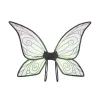 Ailes de princesse papillon dégradées scintillantes, ailes de papillon féeriques colorées en Organza, sangles élastiques, ailes de Cosplay faites à la main Ailes de princesse papillon dégradées scintillantes, ailes de papillon féeriques colorées en Organza, sangles élastiques, ailes de Cosplay faites à la main