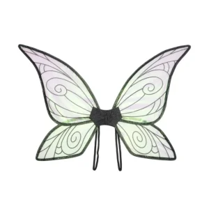 Ailes de princesse papillon dégradées scintillantes, ailes de papillon féeriques colorées en Organza, sangles élastiques, ailes de Cosplay faites à la main Ailes de princesse papillon dégradées scintillantes, ailes de papillon féeriques colorées en Organza, sangles élastiques, ailes de Cosplay faites à la main