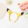 accessoires pour cheveux de dessin animé pokemon, bandeau pikachu, oreilles mignonnes, couvre chef de poupée en peluche, personnalisation de selfie