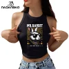 Nadanbao-Crop nombril drôle pour femme, lapin Matkey, haut graphique précieux, mode streetwear, chemise en fibre d&rsquo;été, vêtements Y2K, Y-Sexy