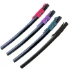 saya fourreau d'épée japonaise, matériau en bois, laqué noir brillant, avec cordon de sageo, gaine d'épée katana, personnalisé disponible