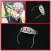 anime kimetsu no yaiba uzui tengen bandeau cosplay chapeaux perruque masque pour les yeux accessoires halloween costumes accessoire