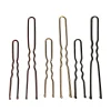 Épingle à cheveux en u invisible pour femme, épingle à cheveux noire simple, sans peinture, sans déformation, 50 pièces
