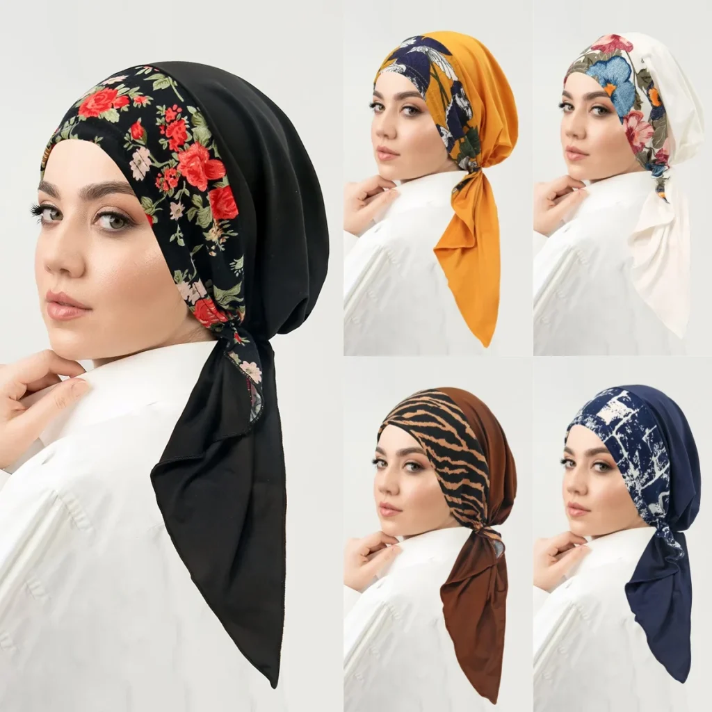 Hijabs musulmans imprimés à la mode pour femmes, Turban élastique doux, bandeau pour la tête, Cancer, Bandana, chimio, perte de cheveux, couverture, bonnet, foulard