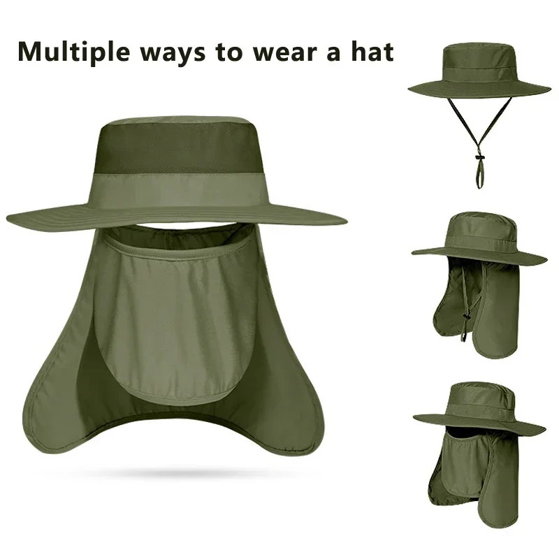 nouveau chapeau de pêche de protection solaire été respirant maille camping randonnée casquettes anti uv chapeau de soleil casquettes d'alpinisme chapeau panama pour hommes nouveau chapeau de pêche de protection solaire été respirant maille camping randonnée casquettes anti uv chapeau de soleil casquettes d'alpinisme chapeau panama pour hommes
