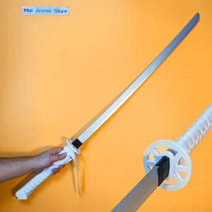 40in Rukia blanc Katana Original samouraï sabre taille japonais Katana Ninja eau de javel Anime épée Cosplay accessoire couteau lame jouet cadeau 40in Rukia blanc Katana Original samouraï sabre taille japonais Katana Ninja eau de javel Anime épée Cosplay accessoire couteau lame jouet cadeau