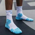 Bullfight-Chaussettes de sport montantes pour hommes, Serviette de basket-ball, Astronomique, Pratique, Professionnel, Tube long, Tube moyen, Optique Elite, Course à pied, 2.0