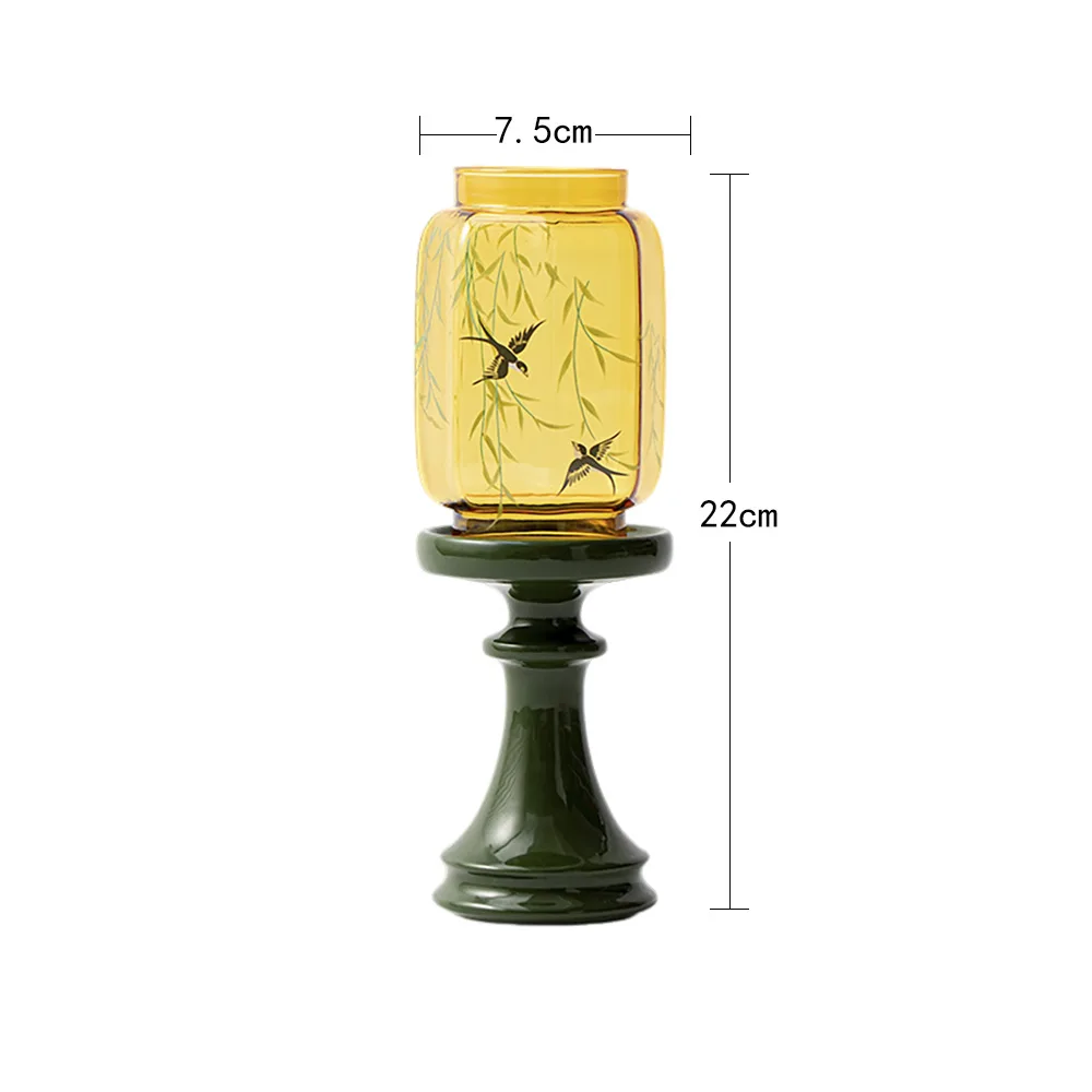 ruili – bougeoir émeraude liuyan, accessoires de cérémonie du thé, atmosphère de fête de thé, ornement de grande valeur, bougeoir parfumé ruili – bougeoir émeraude liuyan, accessoires de cérémonie du thé, atmosphère de fête de thé, ornement de grande valeur, bougeoir parfumé